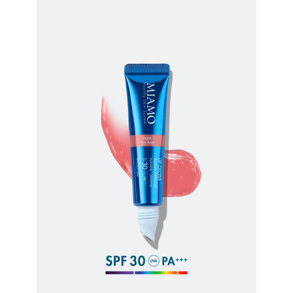 Miamo Lip Gloss Aging Defense SPF 30+ Tono Nude Gusto Prugna