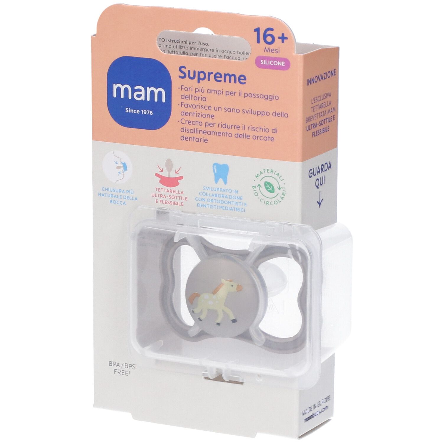 Mam Succhietto Supreme 16+ Mesi Silicone