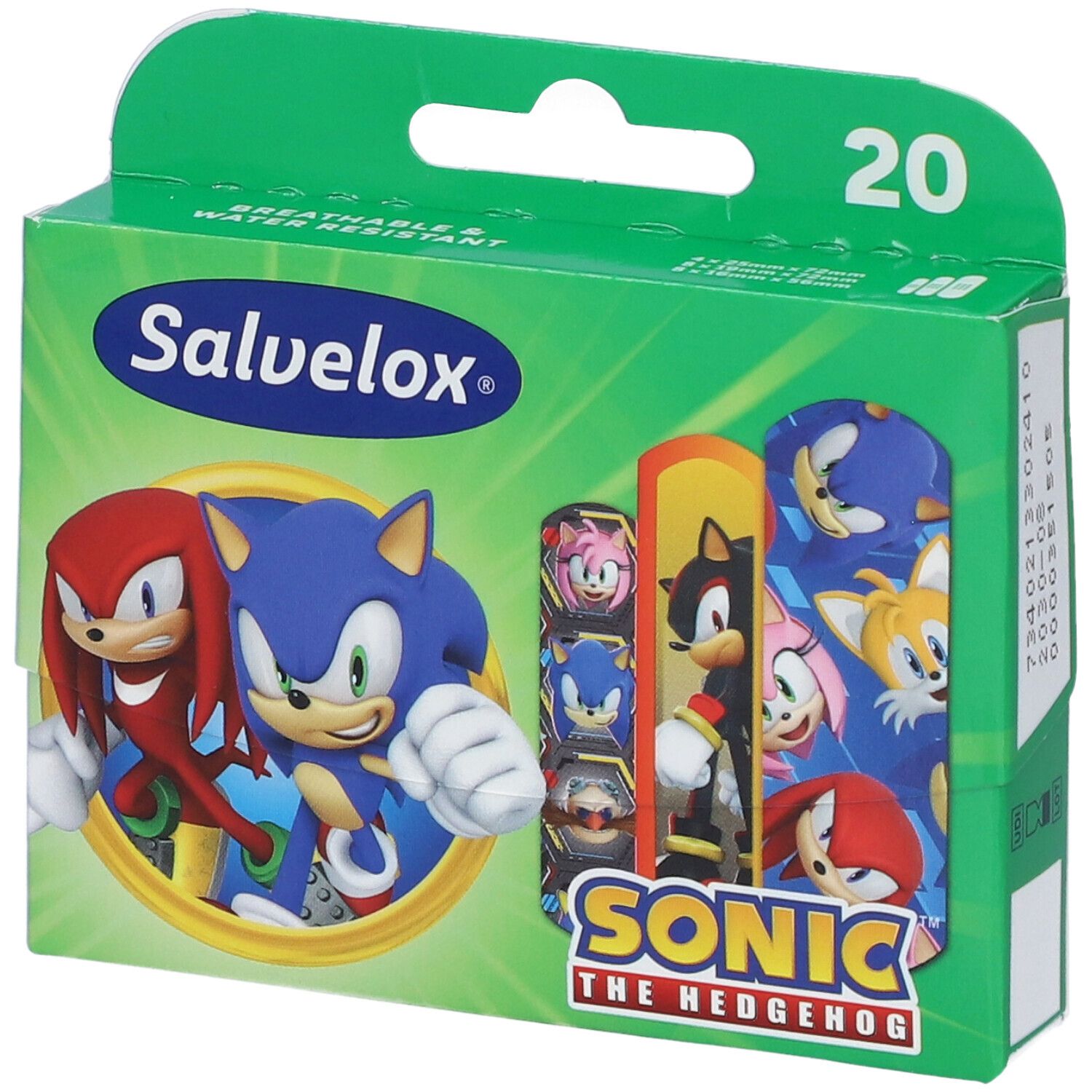 Salvelox Cerotti per Bambini Sonic the Hedgehog 20 Pezzi