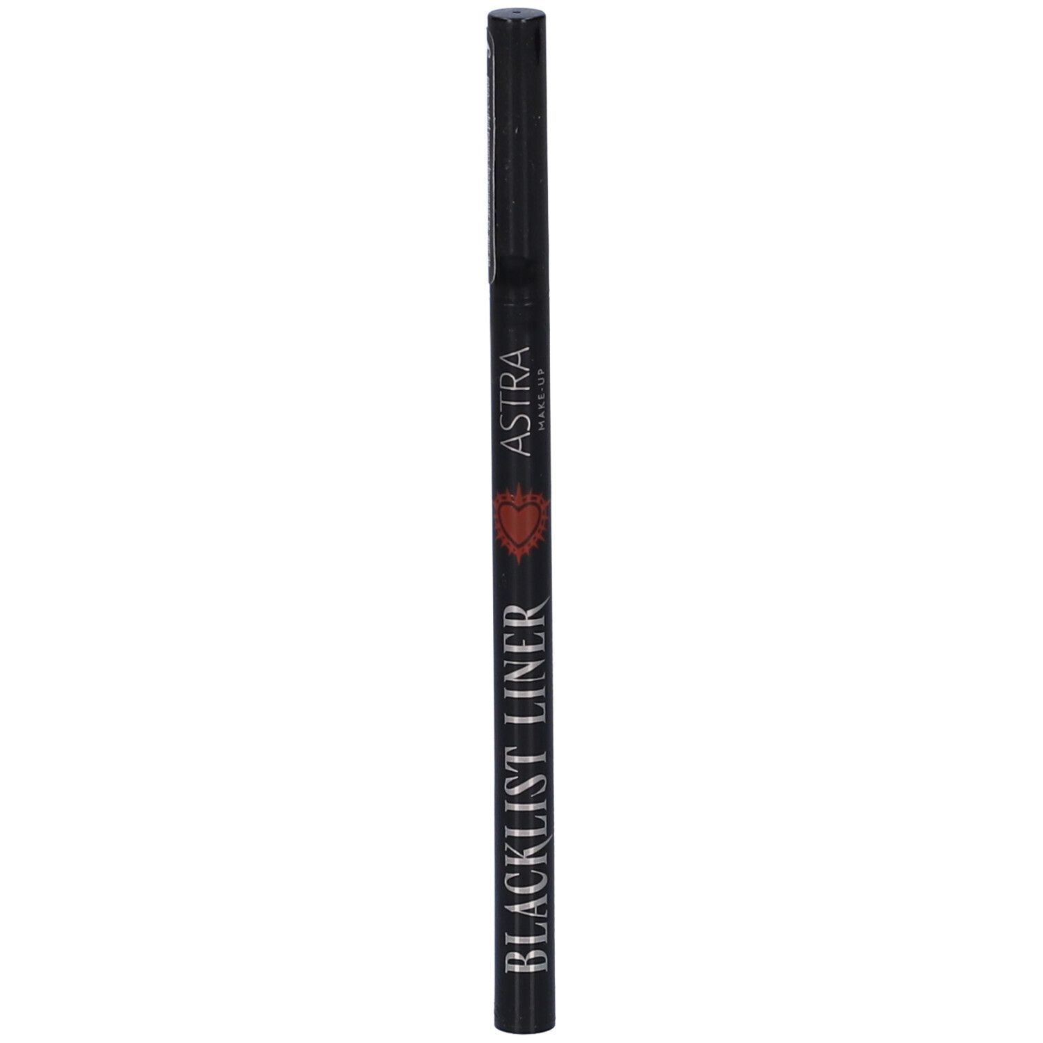 Pennarello eyeliner nero con scritte "ASTRA MAKE UP" e "BLACKLIST LINER".