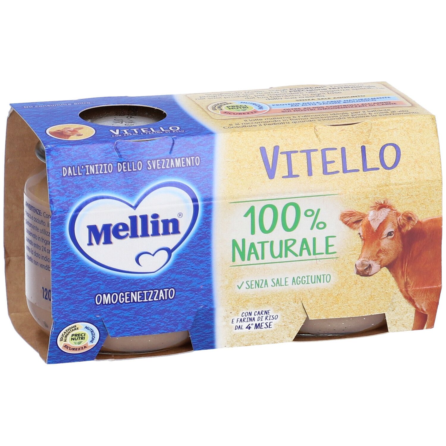 Mellin® Omogeneizzato Vitello dal 4° Mese 240 g