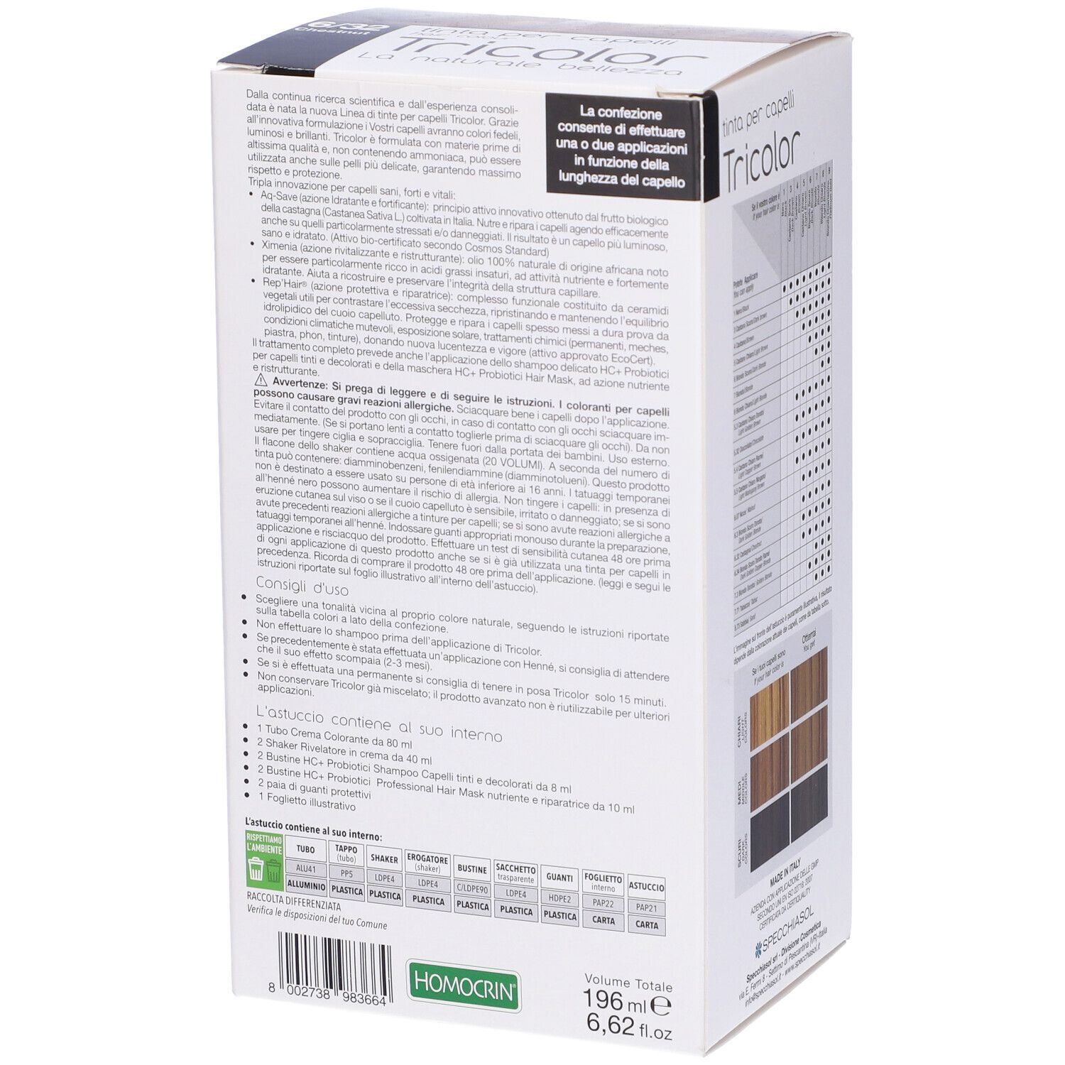 Tricolor Tinta Per Capelli 6,32 Castagna