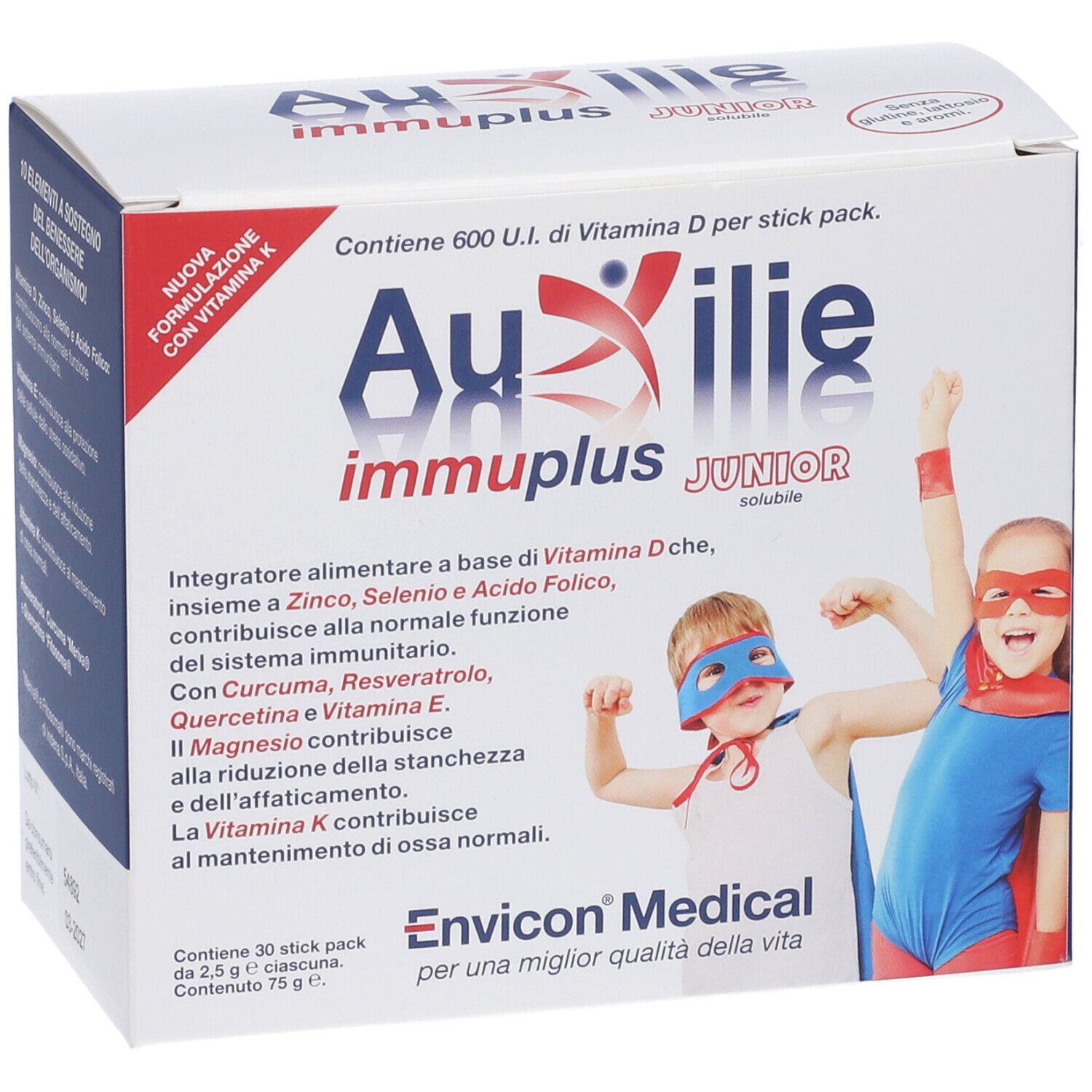 Auxilie Immuplus Junior Solubile 30 Stick Pack