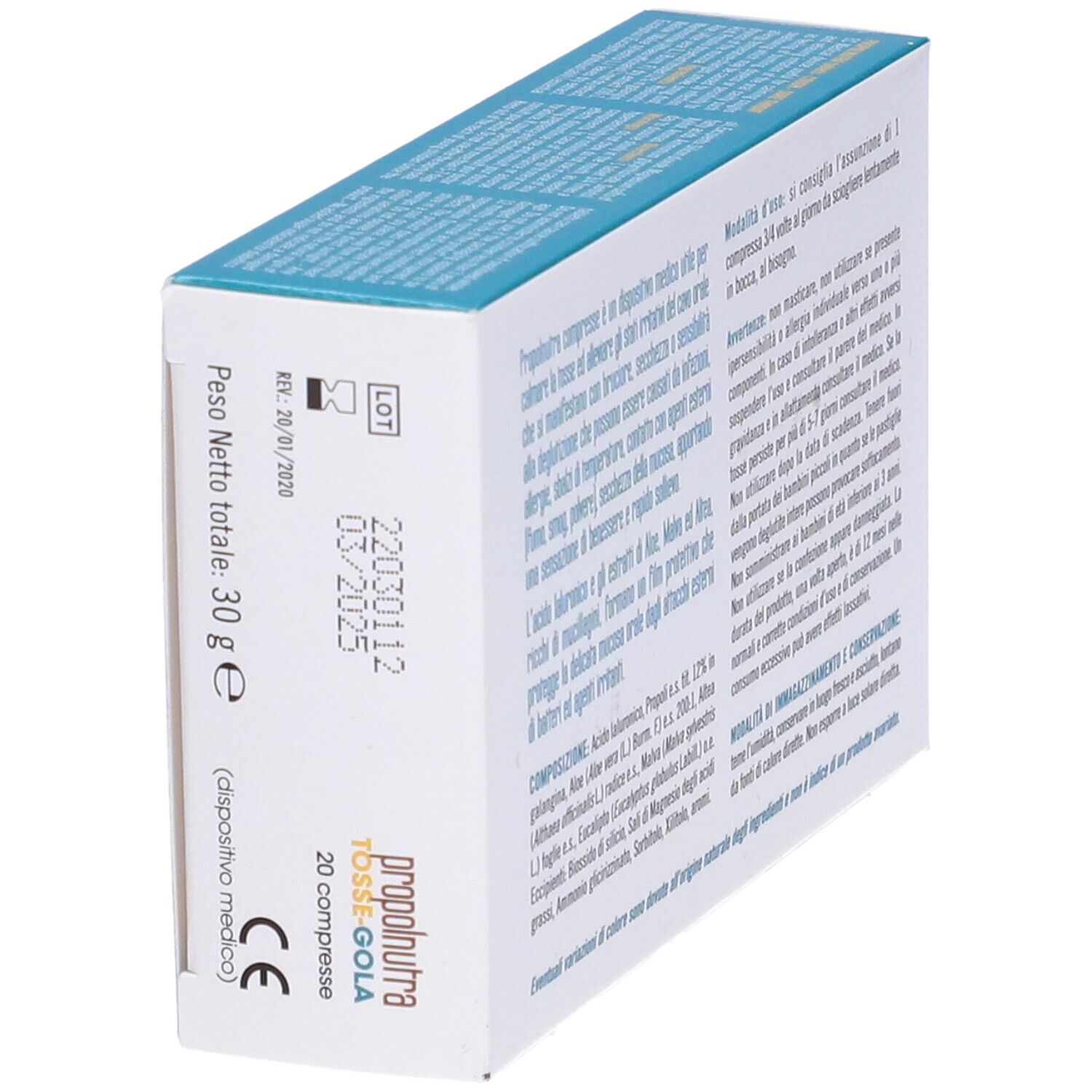 Propolnutra Tosse Gola 20Cpr