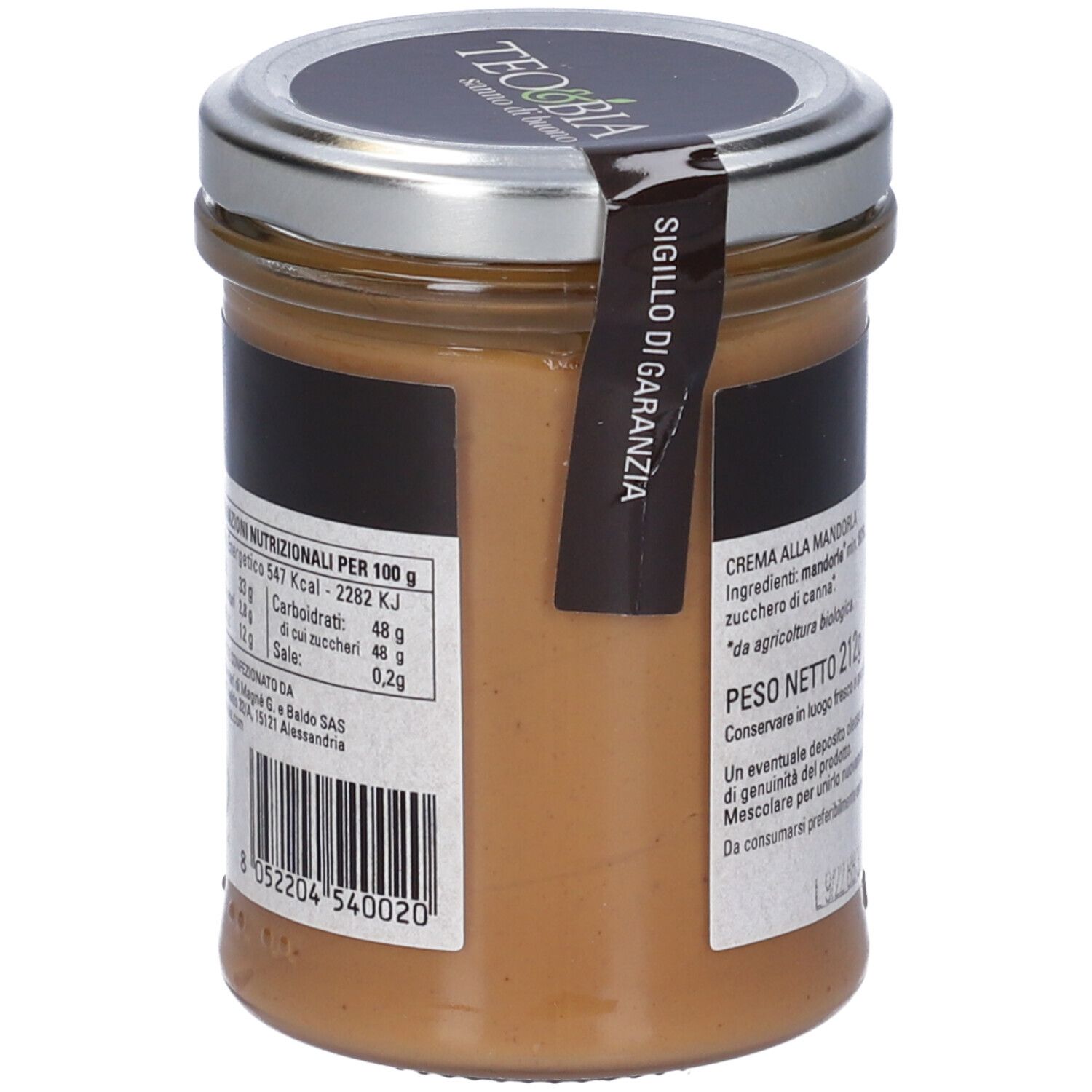 Crema Mandorla Teo&Bia Bio
