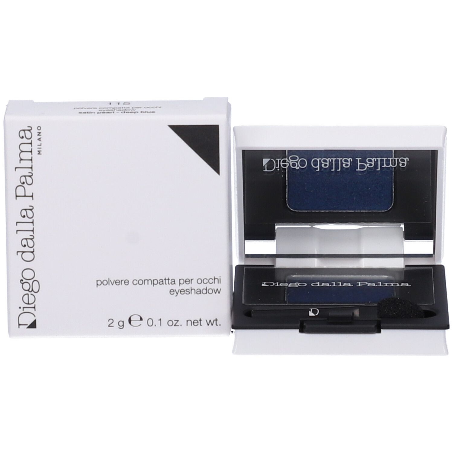 Scatola bianca con ombretto. Marchio: Diego dalla Palma. Informazioni sul prodotto. Contenitore nero per ombretto.