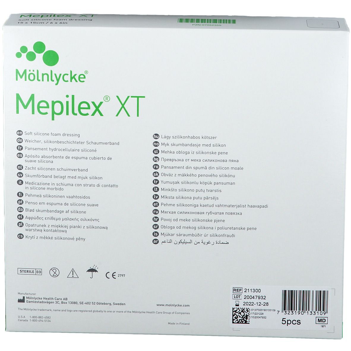 Mepilex® XT 15 x 15cm