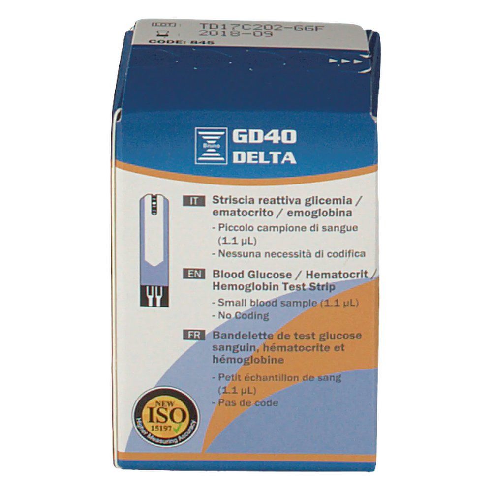 Bruno GD40 Delta Striscia reattiva Glicemia/ Ematocrito/ Emoglobina