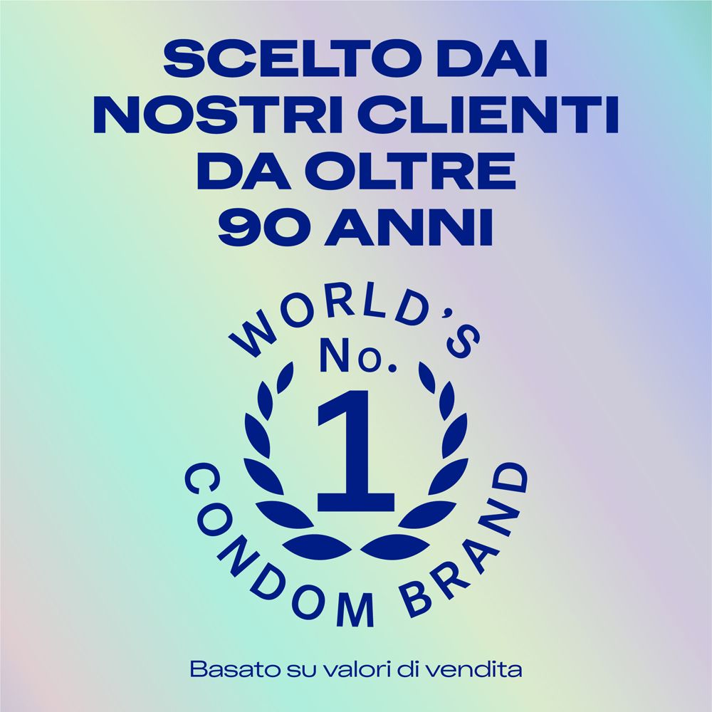 Marchio di preservativi N. 1 al mondo, basato sui valori di vendita.
