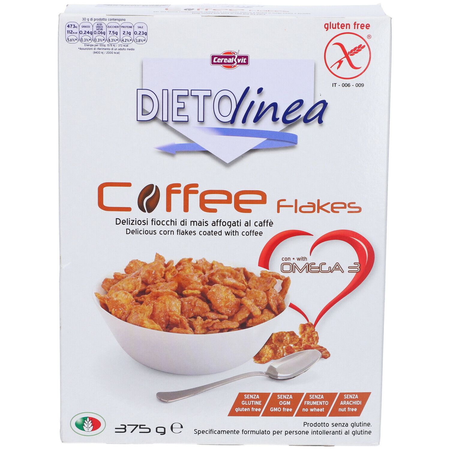 Dietolinea Coffee Flakes 375 G