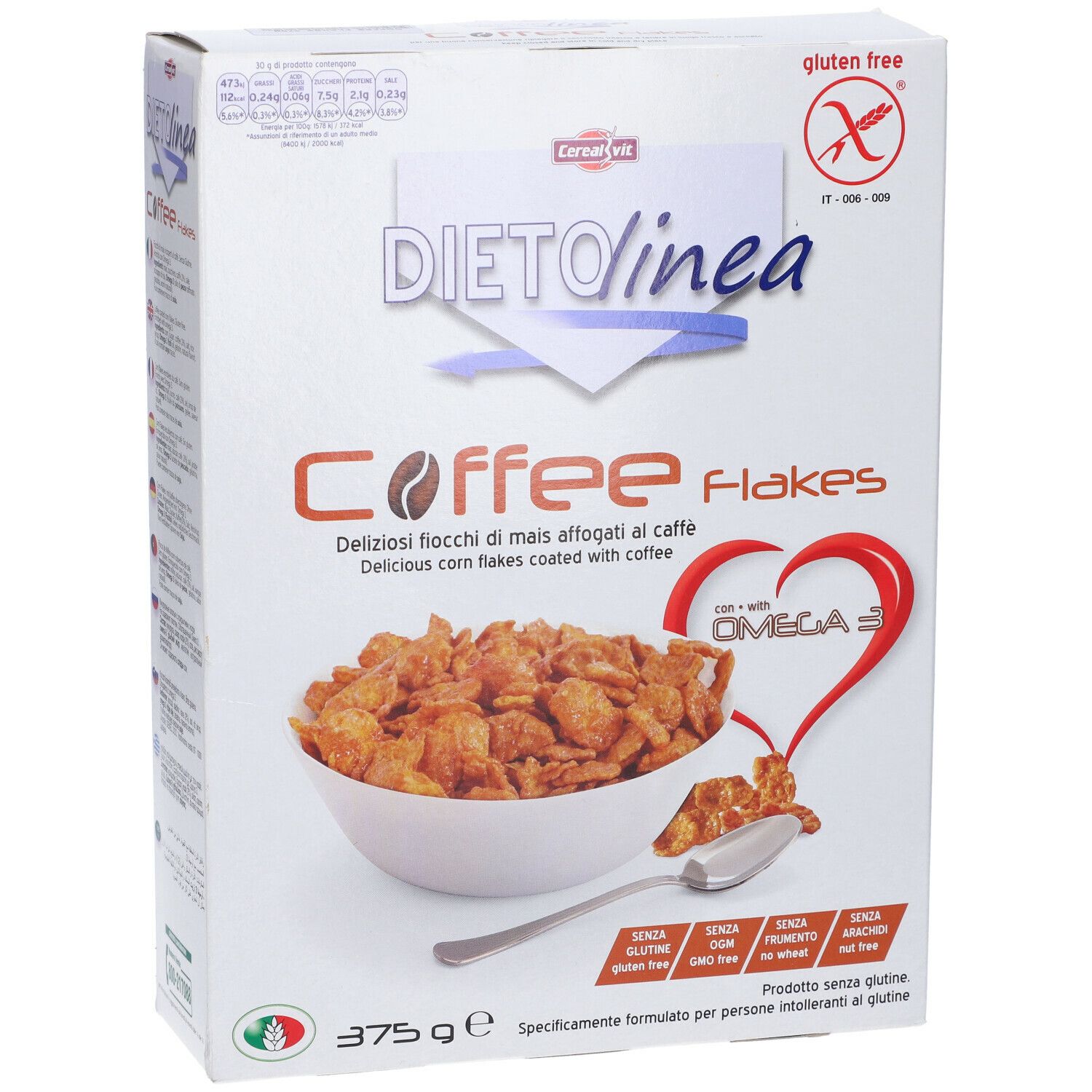 Dietolinea Coffee Flakes 375 G