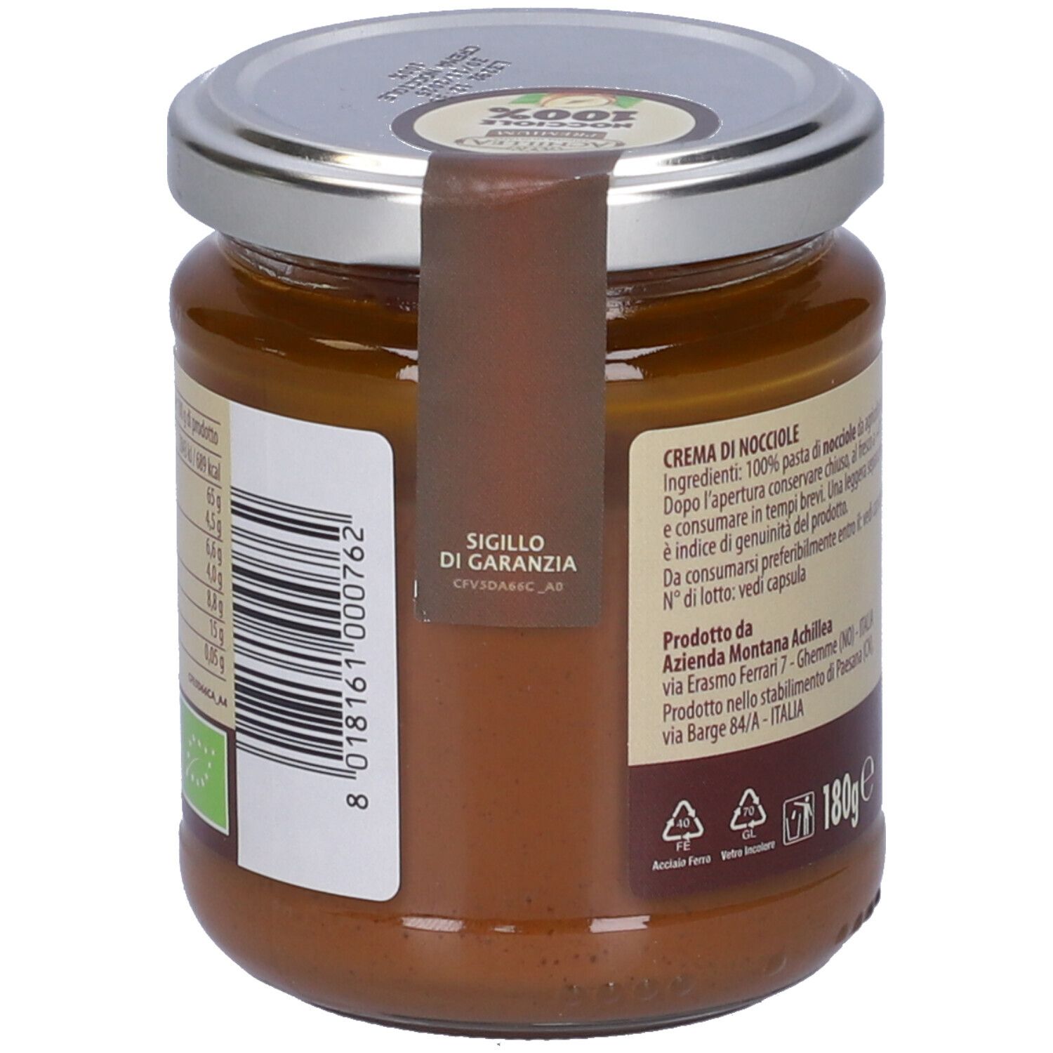 Achillea Crema Nocciole 180G