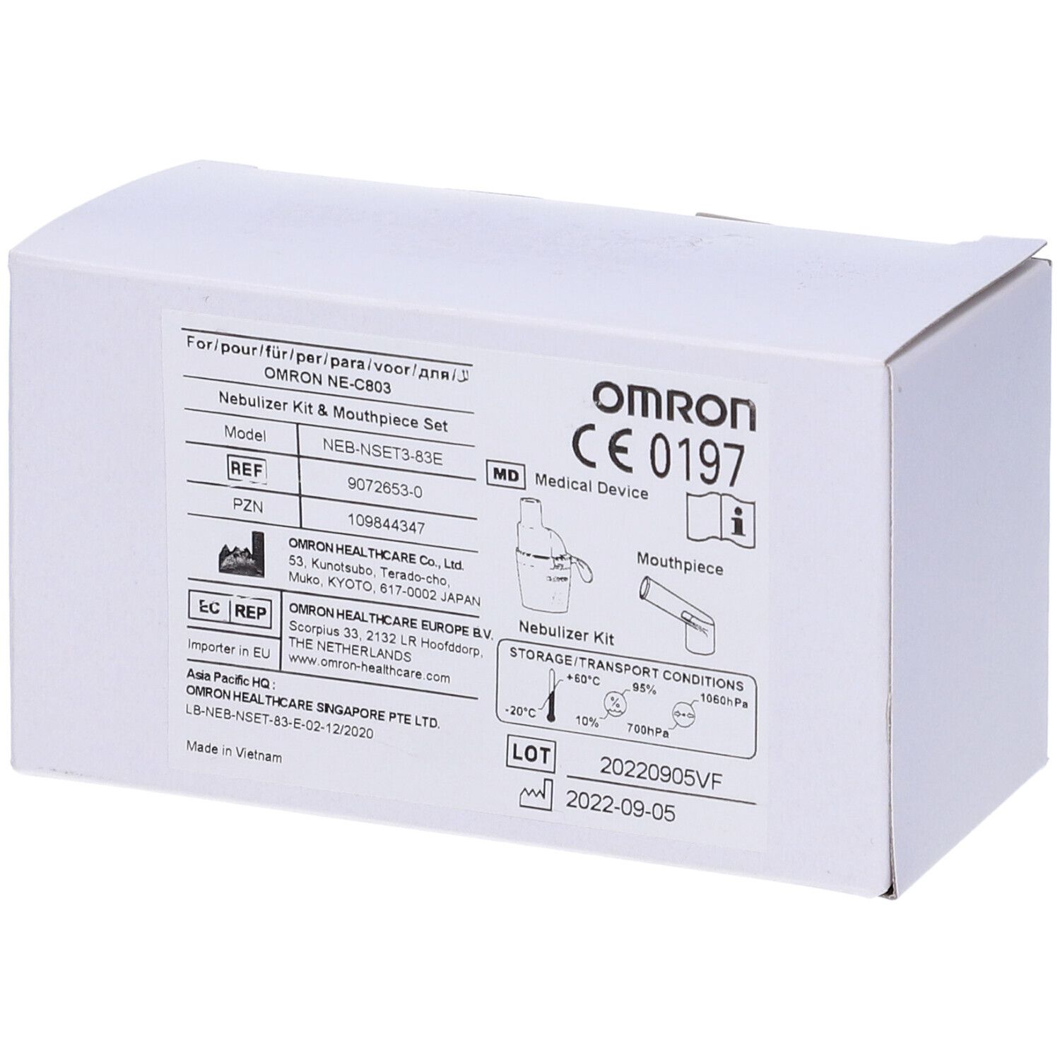 Omrom Kit Nebulizzatore Comp Air C803 Ampolla E Boccaglio