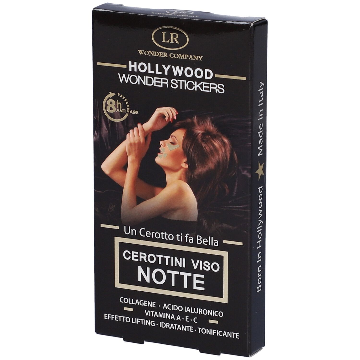 Hollywood Wonder Stickers Cerottini Viso Notte Anti Age Effetto Lifting 5 Bustine Con 10 Cerottini + 10 Bustine Con 20 Cerottini