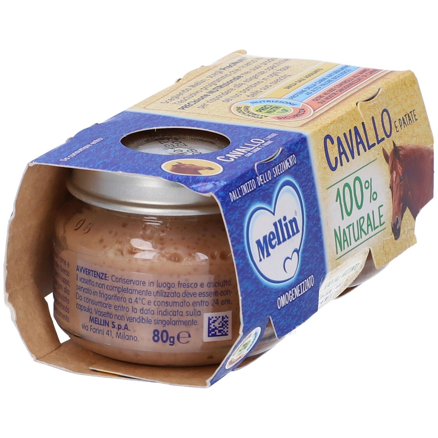 Mellin Omog Cavallo 2X80G 2x80 g