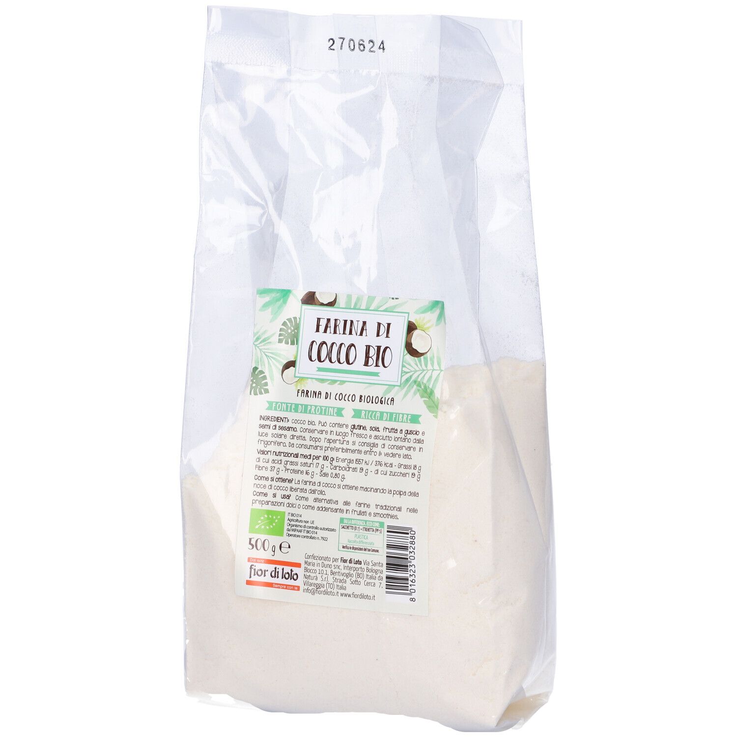 Fior Di Loto Farina Cocco Bio 500 g