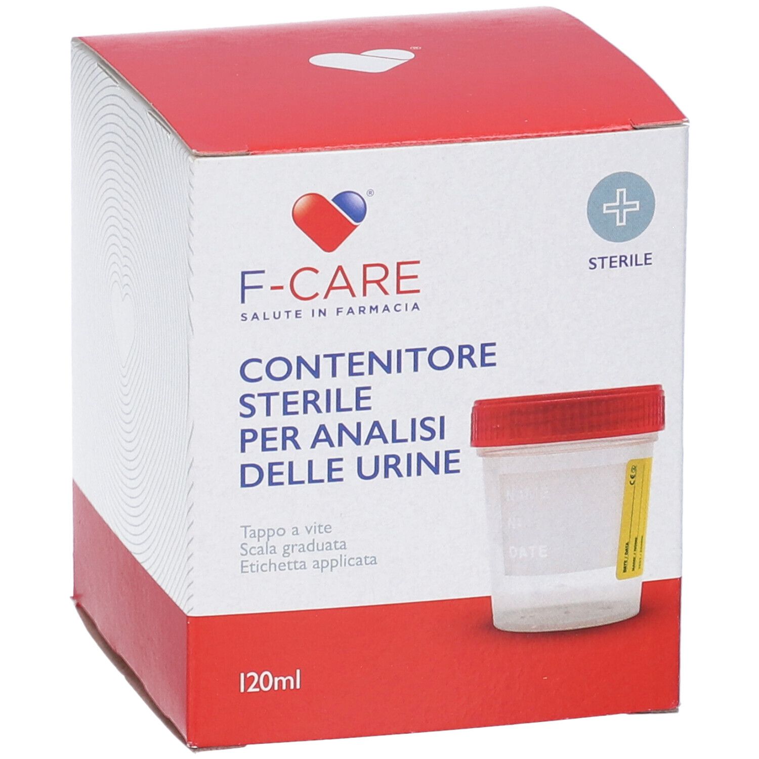 Contenitore Sterile F-Care Per La Raccolta Urina 120 Ml