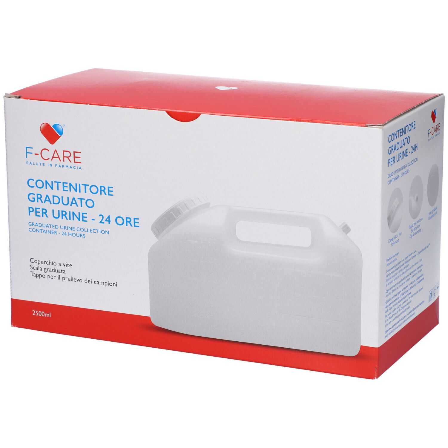 Contenitore F-Care Per La Raccolta Urina 24 Ore 2500 Ml