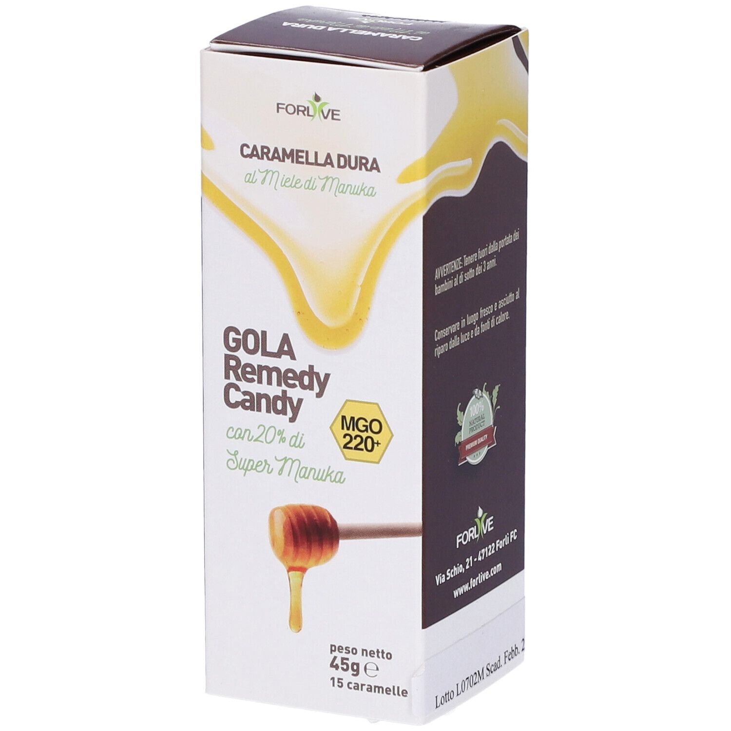 Forlive Gola Remedy Caramelle per la Gola