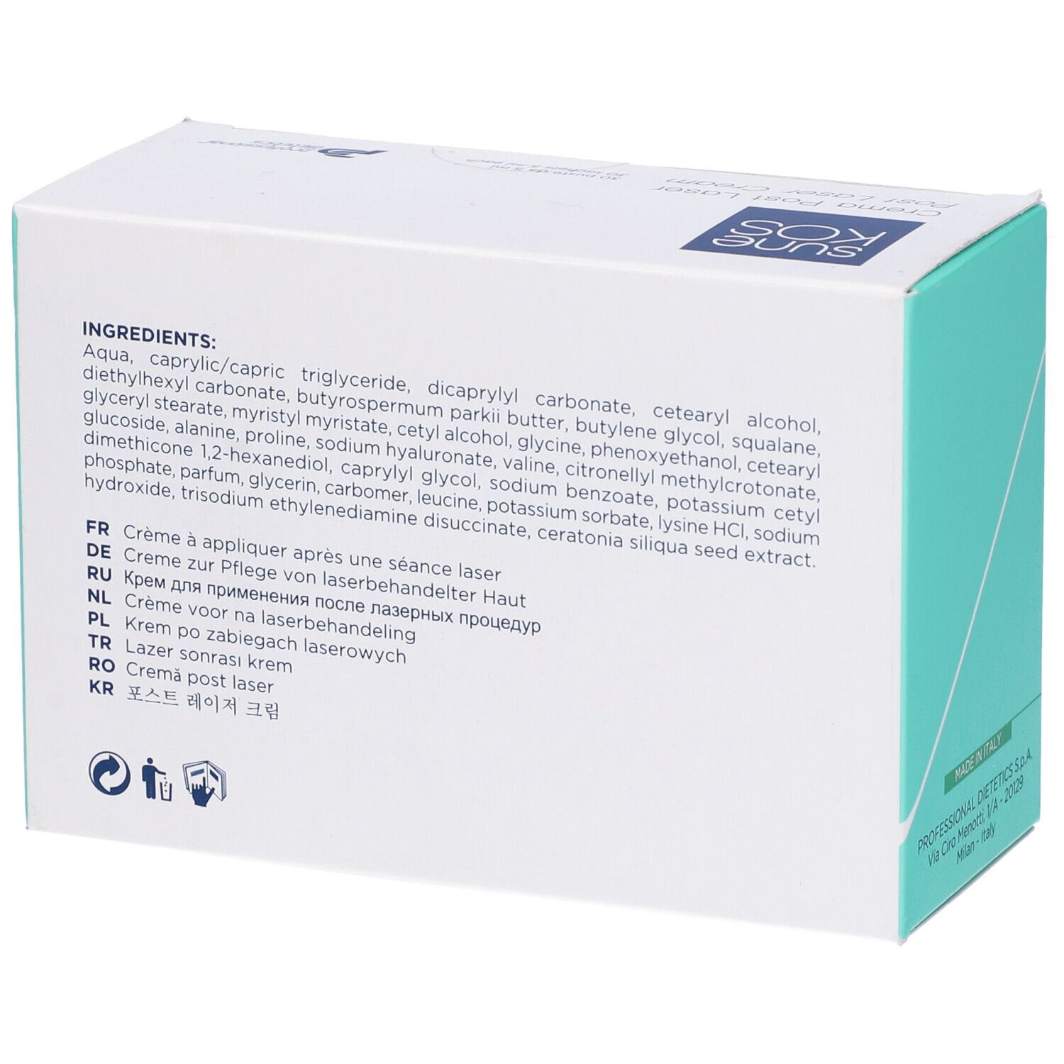 Sunekos Crema Post Laser 30 Buste Da 5 Ml