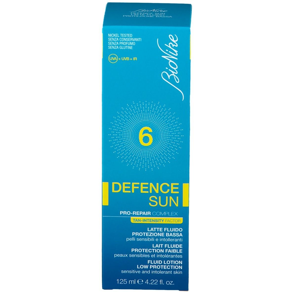 BioNike DEFENCE SUN Latte Fluido 6 Protezione Bassa