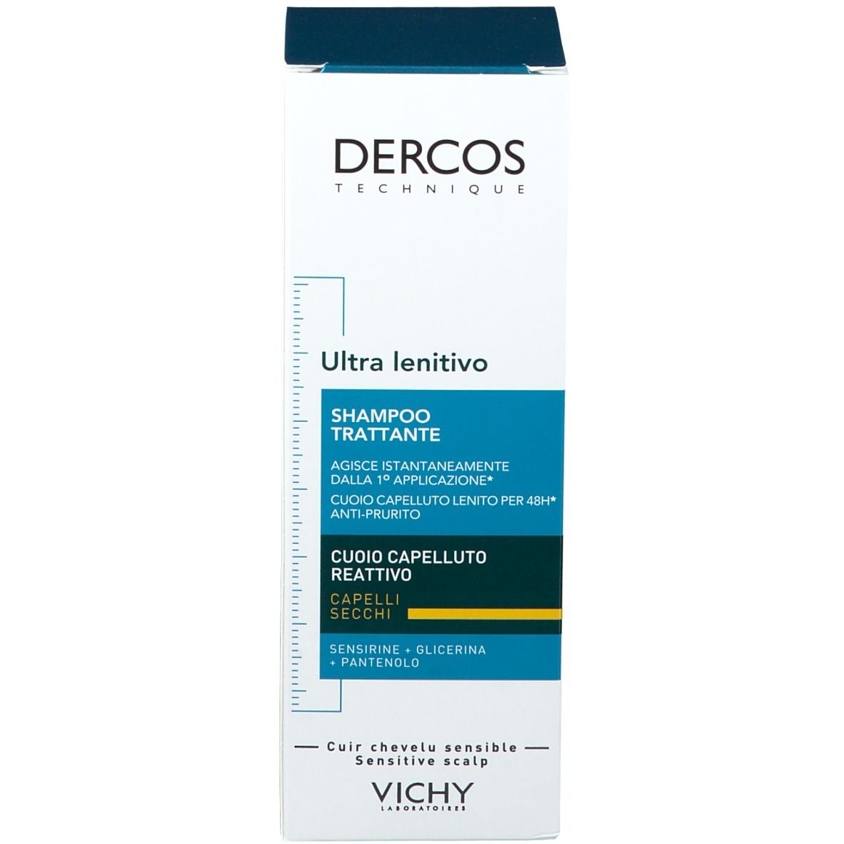 Vichy Dercos Shampoo Ultra-Lenitivo cuoio capelluto reattivo Capelli secchi 200ml