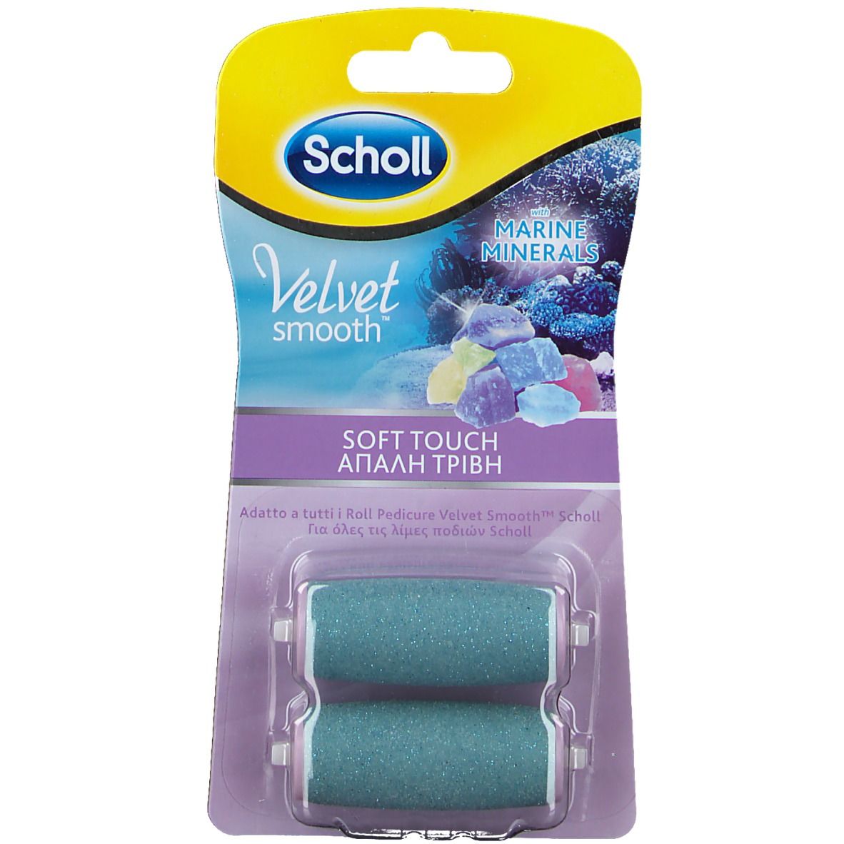 Scholl Velvet Smooth™ Ricariche Soft Touch con Minerali Marini