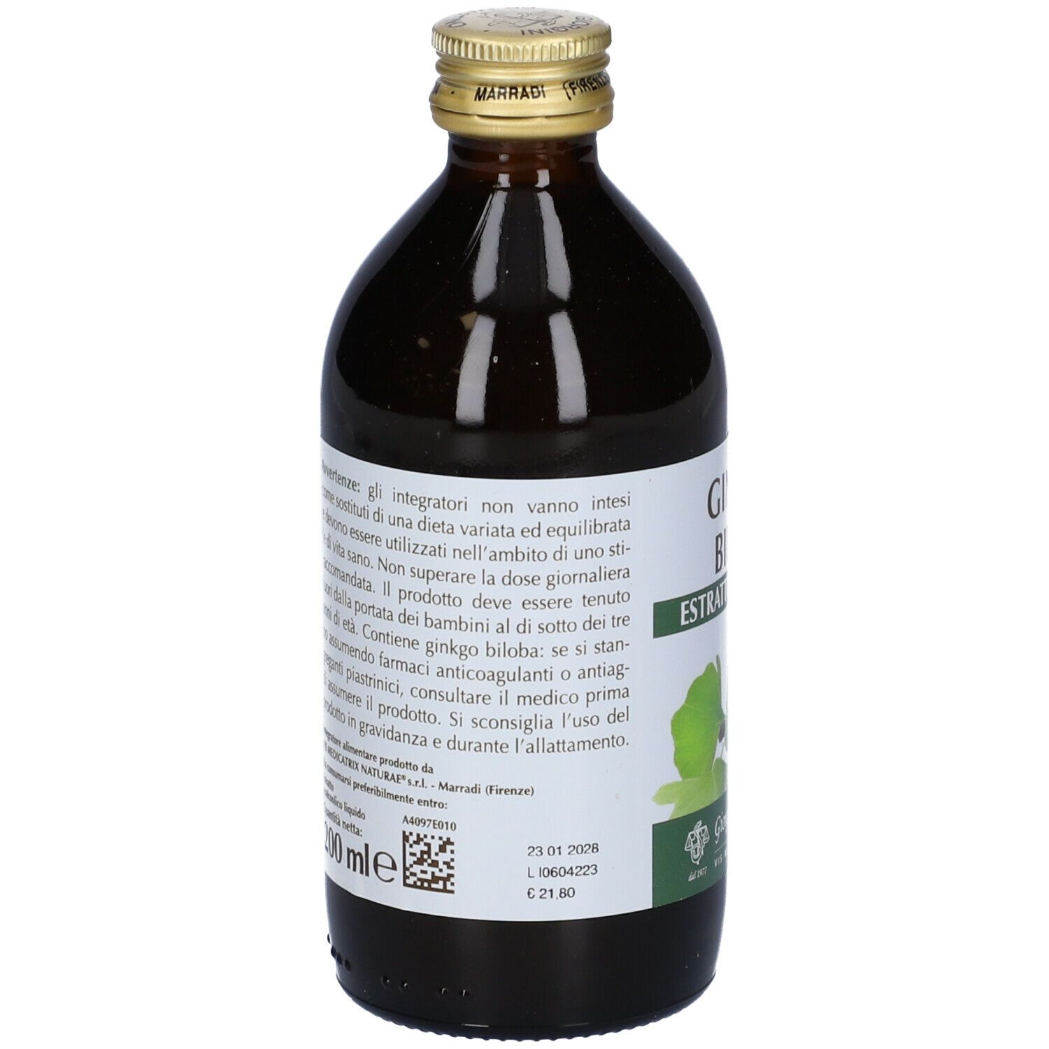 Ginkgo Biloba Estratto Integrale 200 Ml