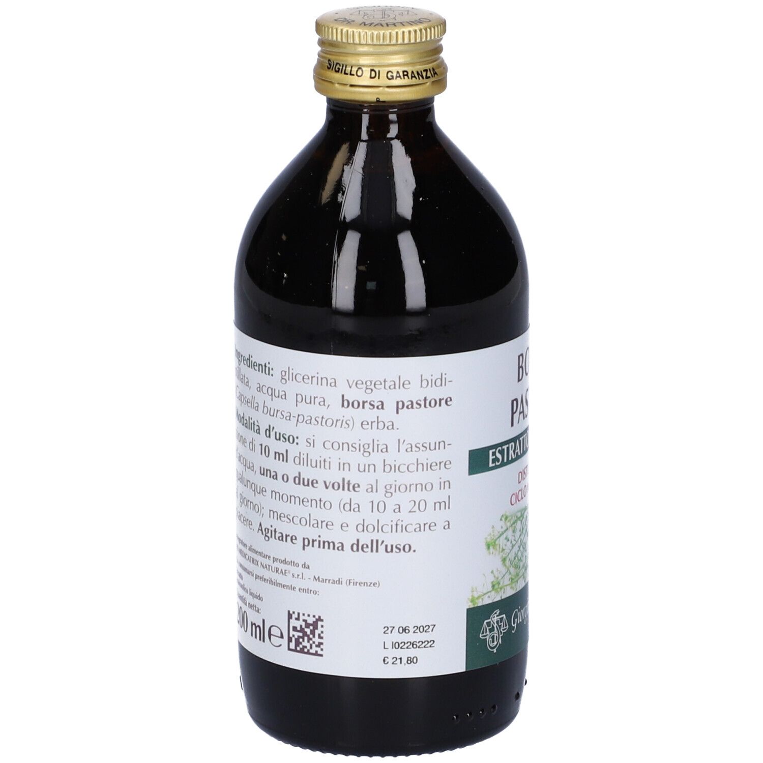 Borsa Del Pastore Estratto Integrale 200 Ml
