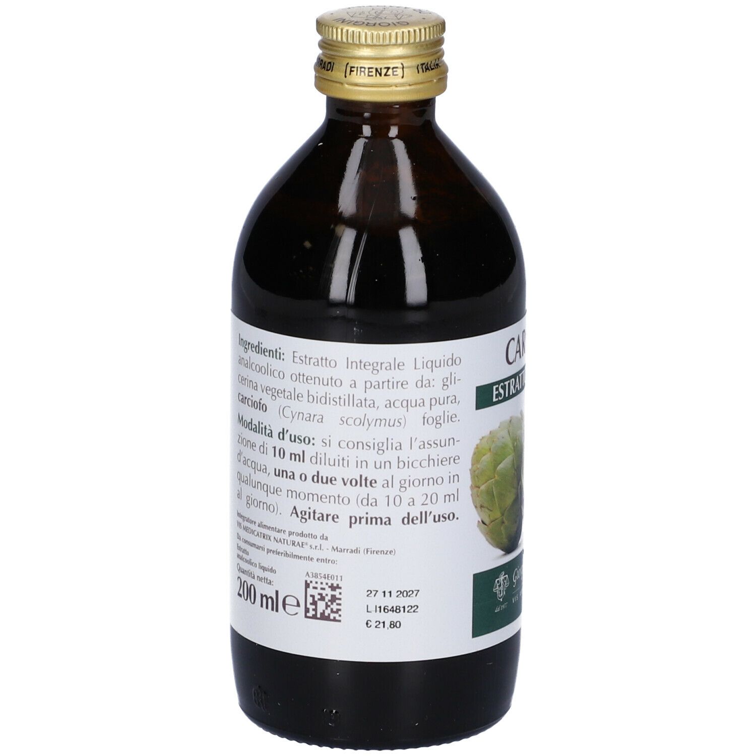 Carciofo Estratto Integrale 200 Ml