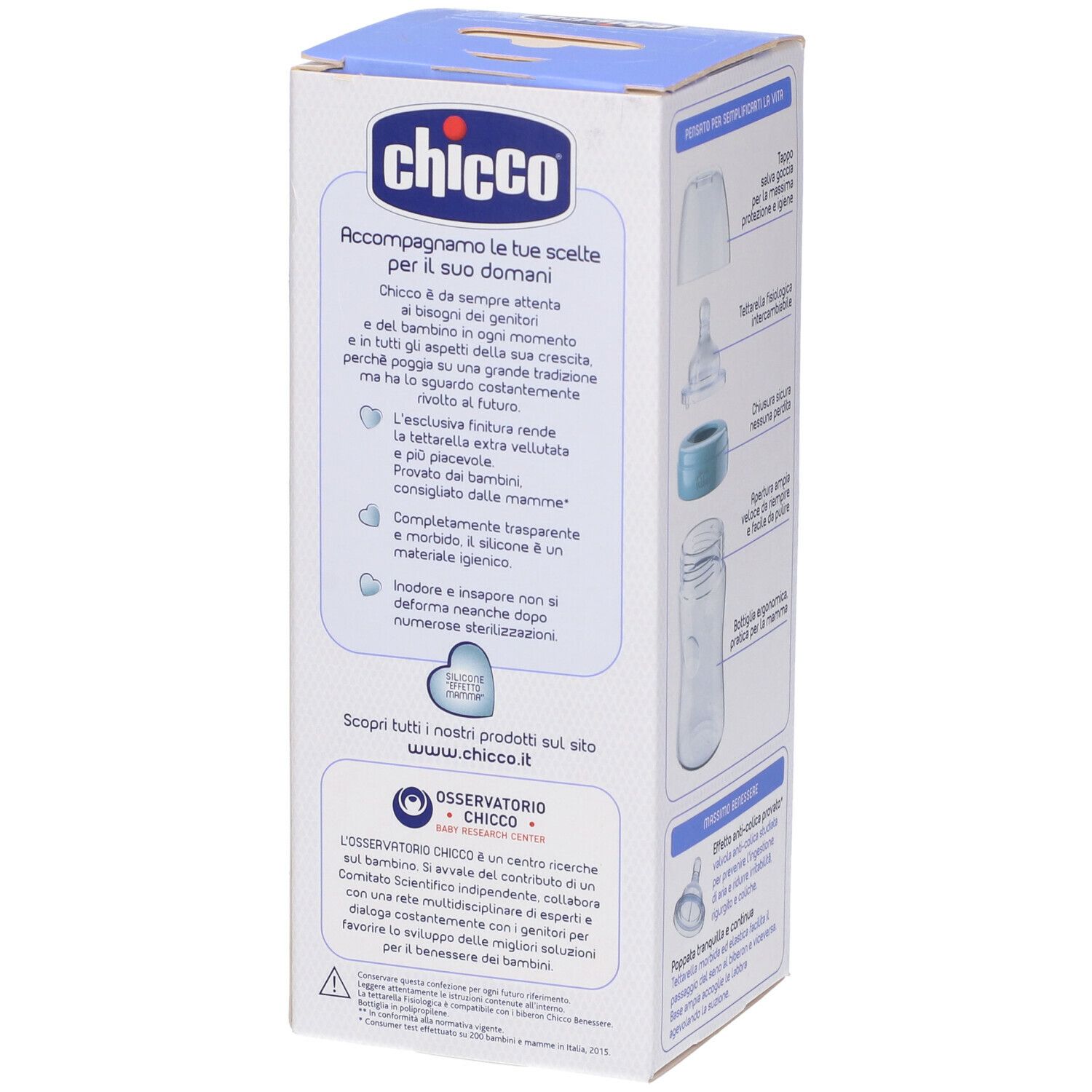 Chicco Biberon Benessere Silicone Giallo