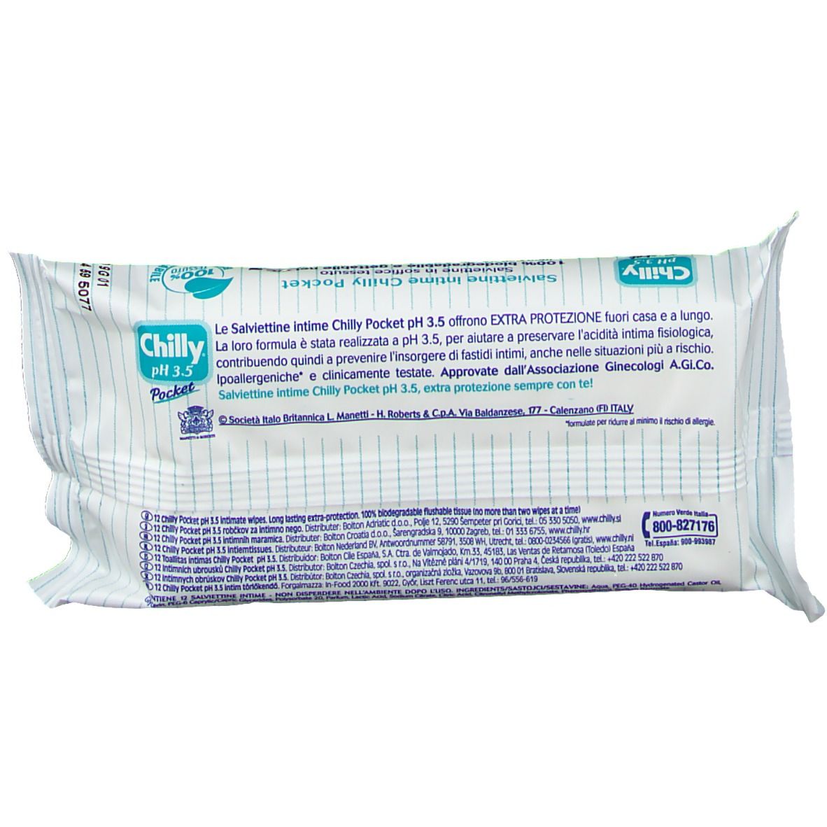 Chilly® Pocket pH 3,5 Salviettine