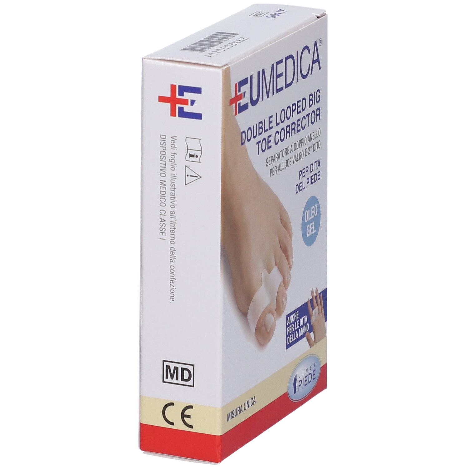 Separatore A Doppio Anello Double Looped Big Toe Corrector Per Alluce Valgo E Secondo Dito