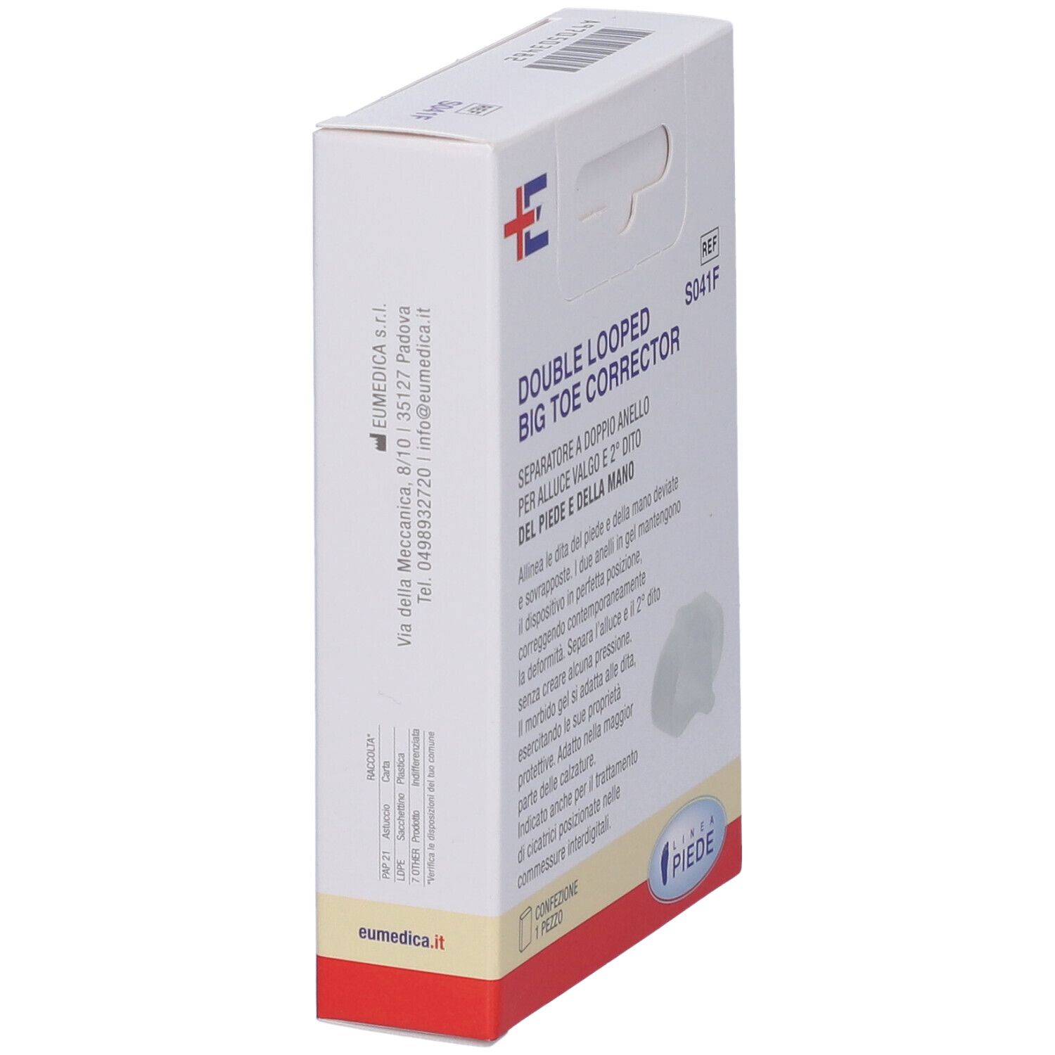 Separatore A Doppio Anello Double Looped Big Toe Corrector Per Alluce Valgo E Secondo Dito