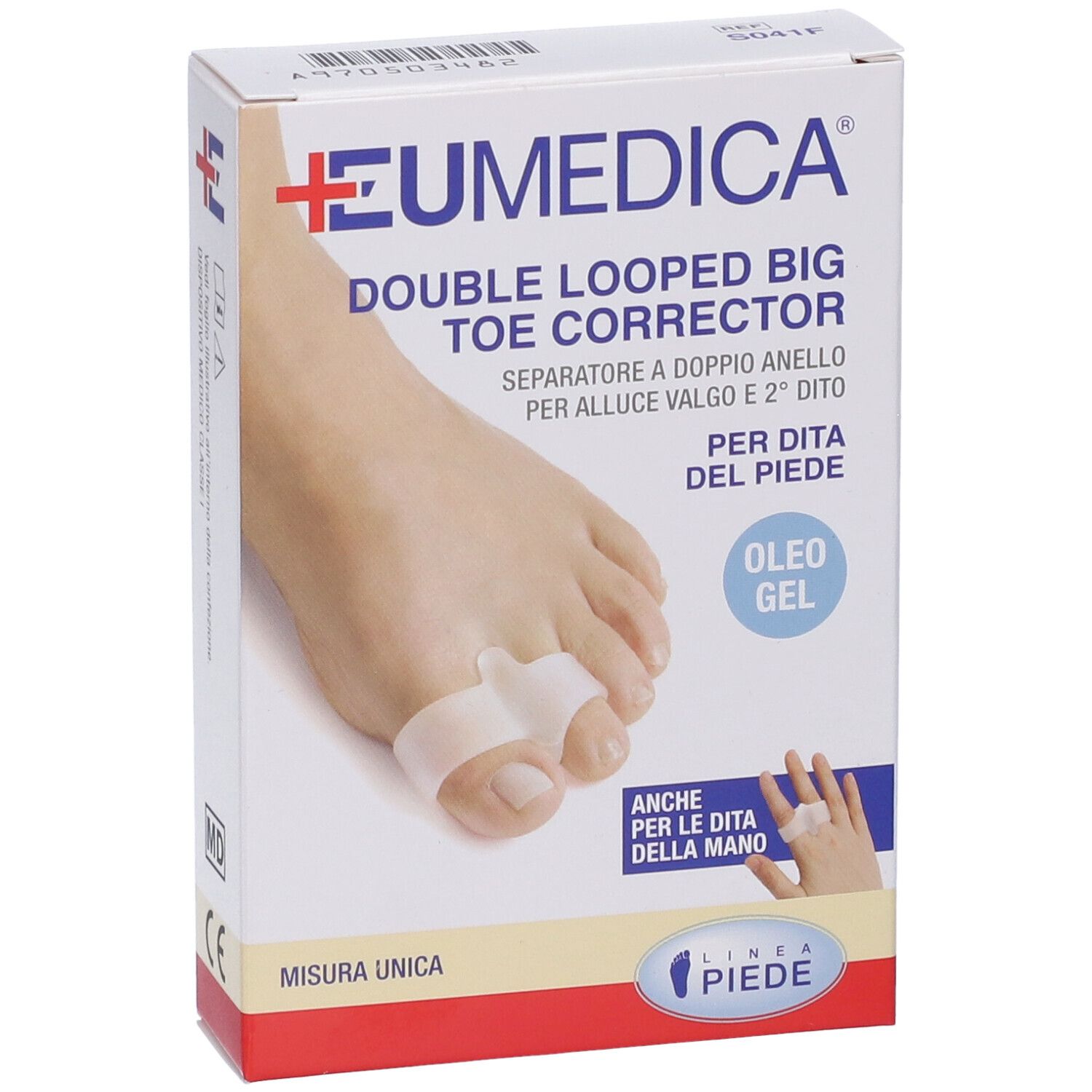 Separatore A Doppio Anello Double Looped Big Toe Corrector Per Alluce Valgo E Secondo Dito