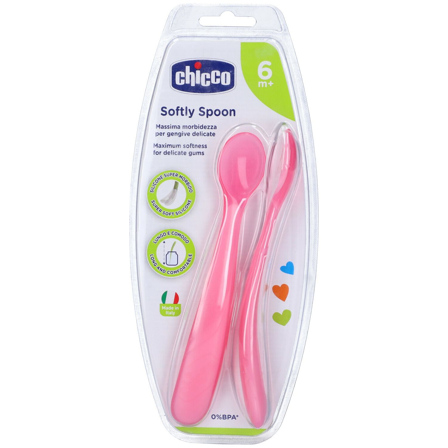 Chicco Cucchiaio Silicone Femminile Bi Pack 6m