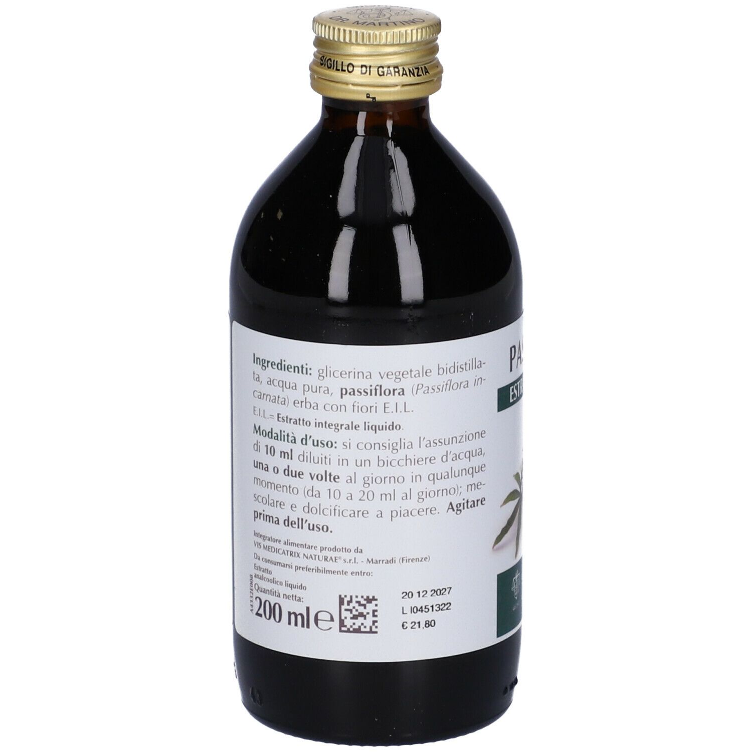 Passiflora Estratto Integrale 200 Ml