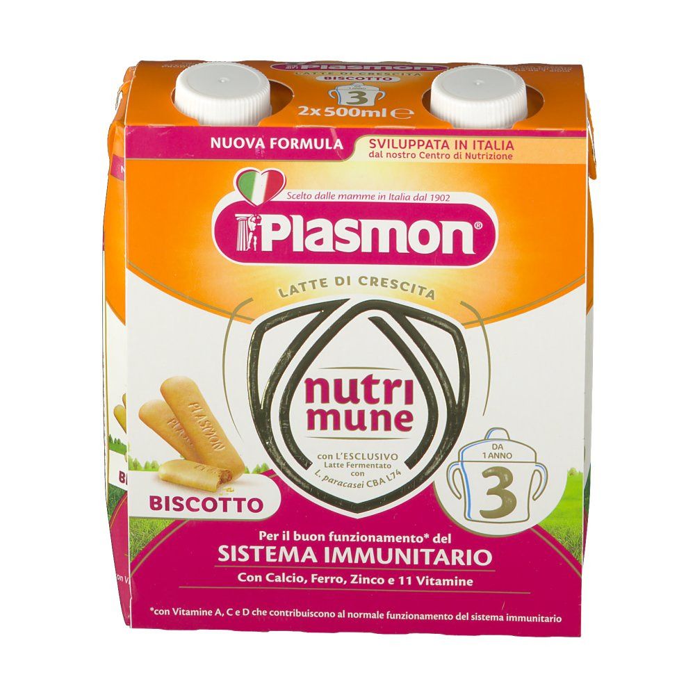Plasmon Latte Di Proseguimento Nutrimune 3 Liquido 18x500 Ml —