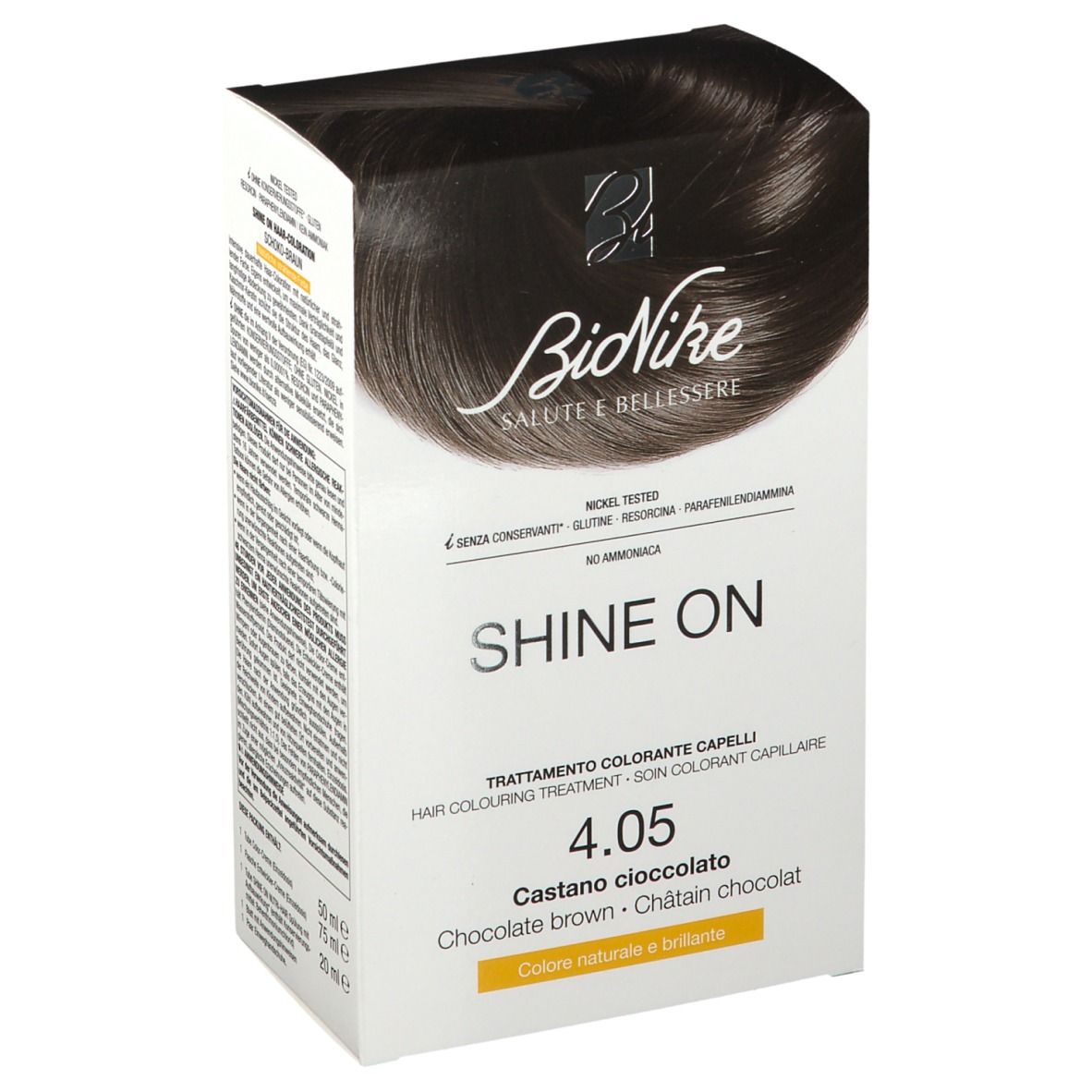 BioNike Shine On Colorante Capelli 4.05 Castano Cioccolato