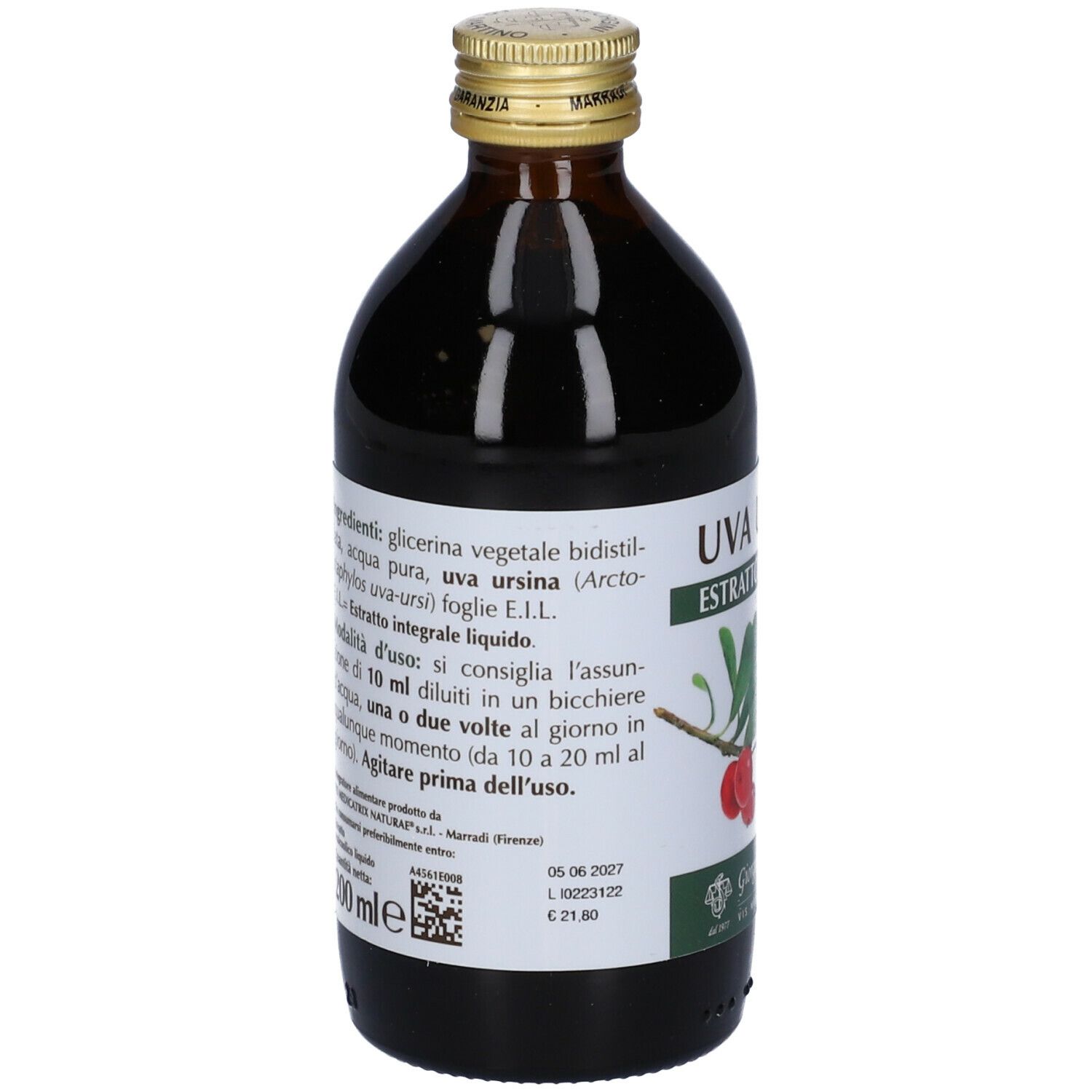 Uva Ursina Estratto Integrale 200 Ml