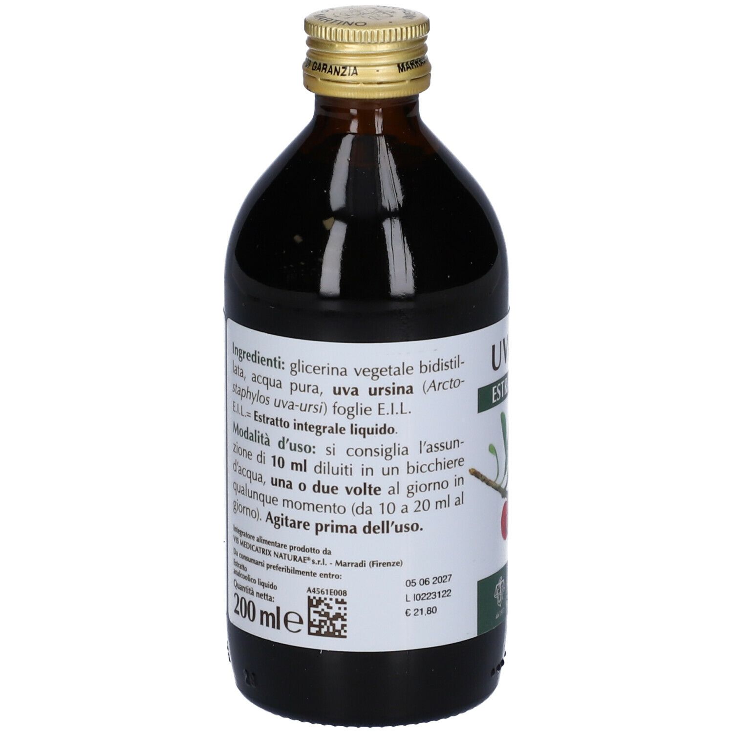 Uva Ursina Estratto Integrale 200 Ml