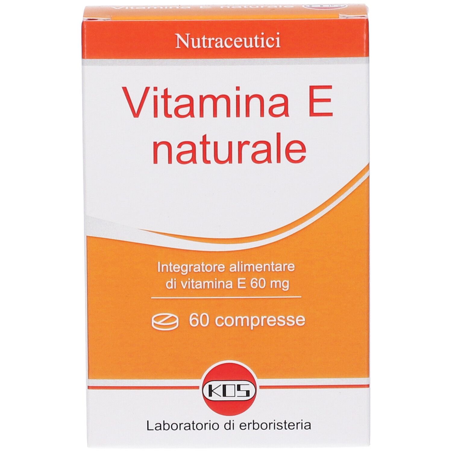 KOS Vitamina E naturale, 60 compresse, integratore alimentare