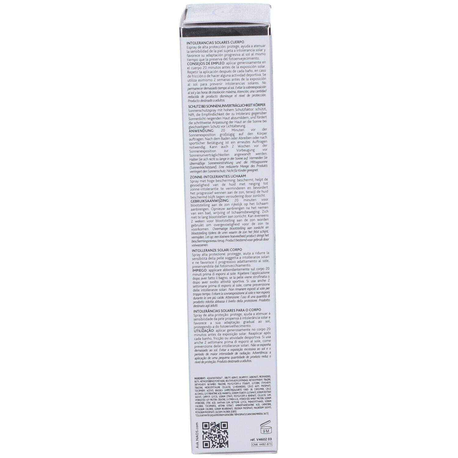 Institut Esthederm Spray Intolleranze Solari