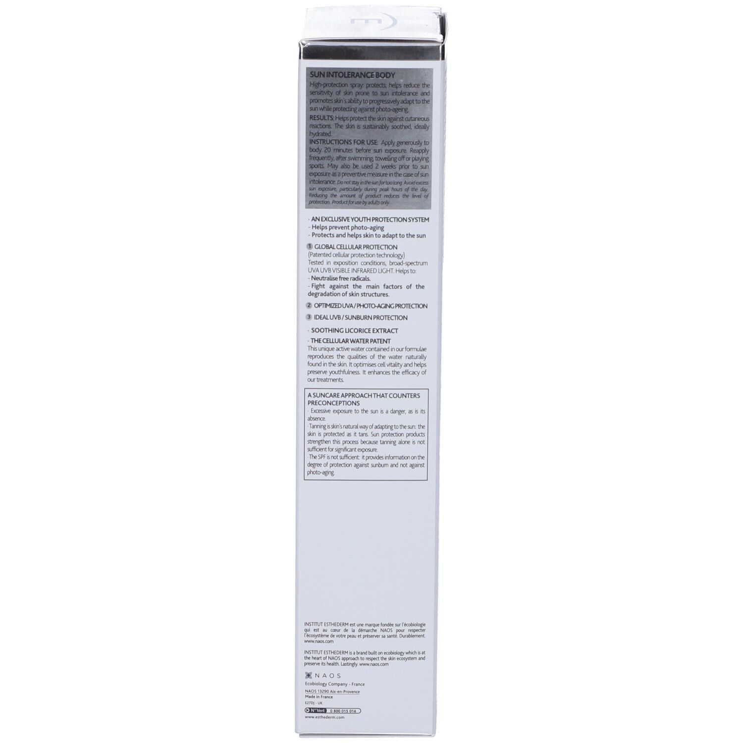 Institut Esthederm Spray Intolleranze Solari