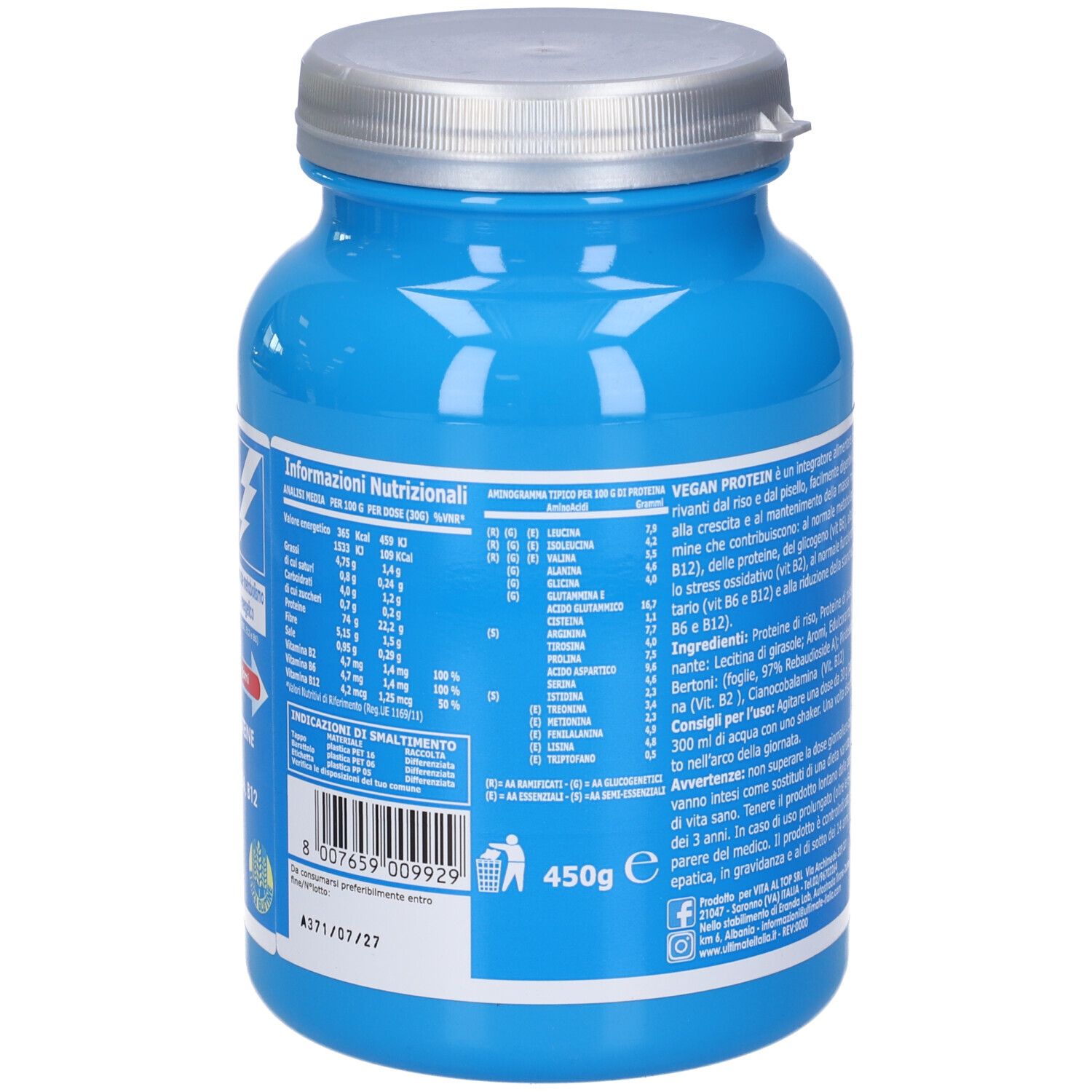 Ultimate Vegan Proteine Gusto Cacao