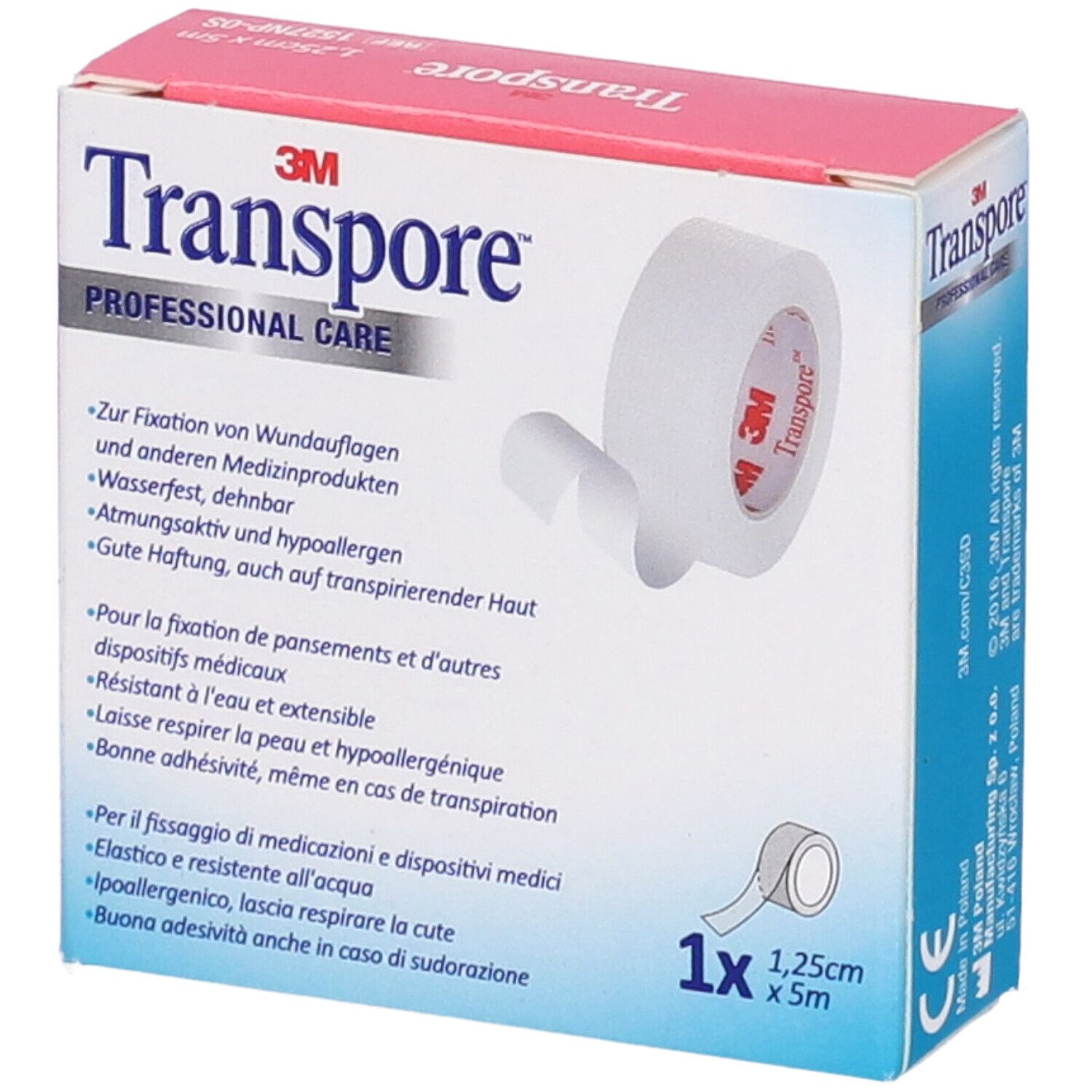 Cer Transpore 1,25X500Cm Ric