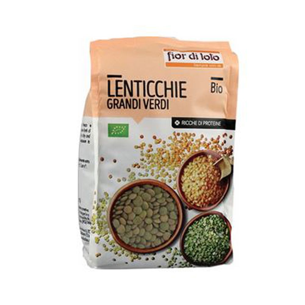Fior di Loto Lenticchie Verdi Grandi Bio