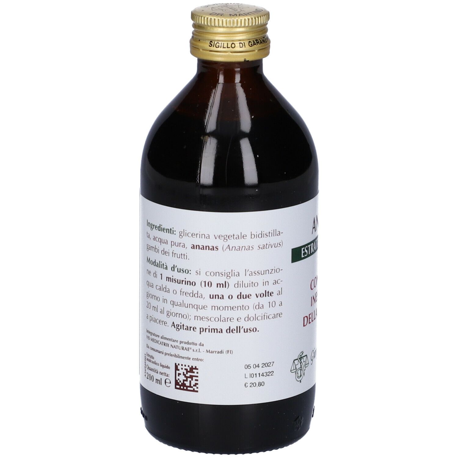 Ananas Estratto Integrale 200 Ml