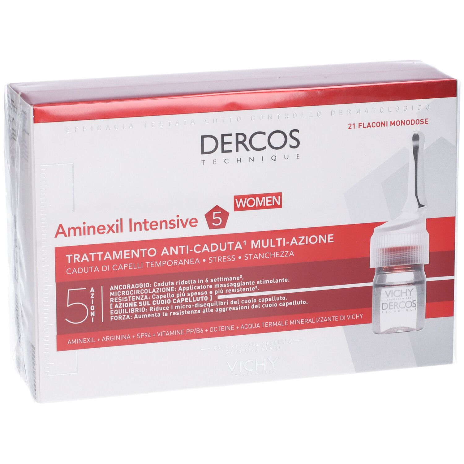 Vichy Dercos Aminexil trattamento anticaduta donna 21 fiale 21 x 6 ml