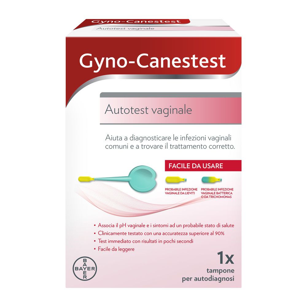 Gyno-Canestest Test Tampone Vaginale per Autodiagnosi Infezioni vaginali